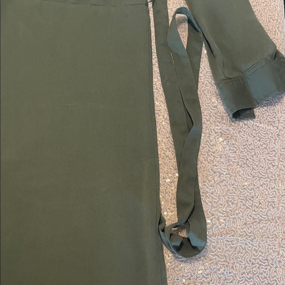 Joe Fresh Dark Green Long Sleeve Dress - Picture 6 of 8